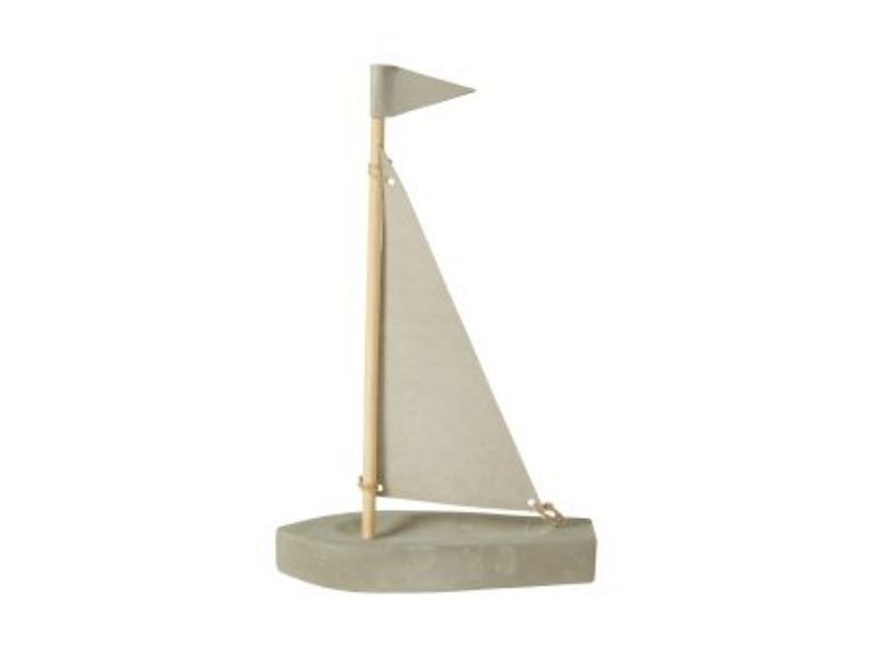 Sejlbåd - Maritim pynt - Højde 24 cm.