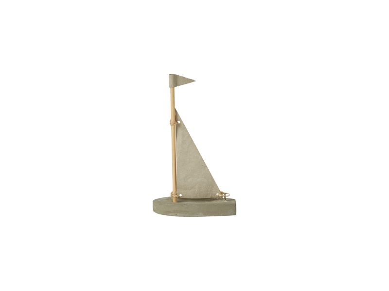 Sejlbåd - Maritim pynt - Højde 17 cm.