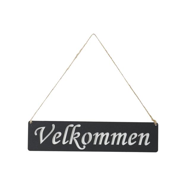 Skilt - Velkommen