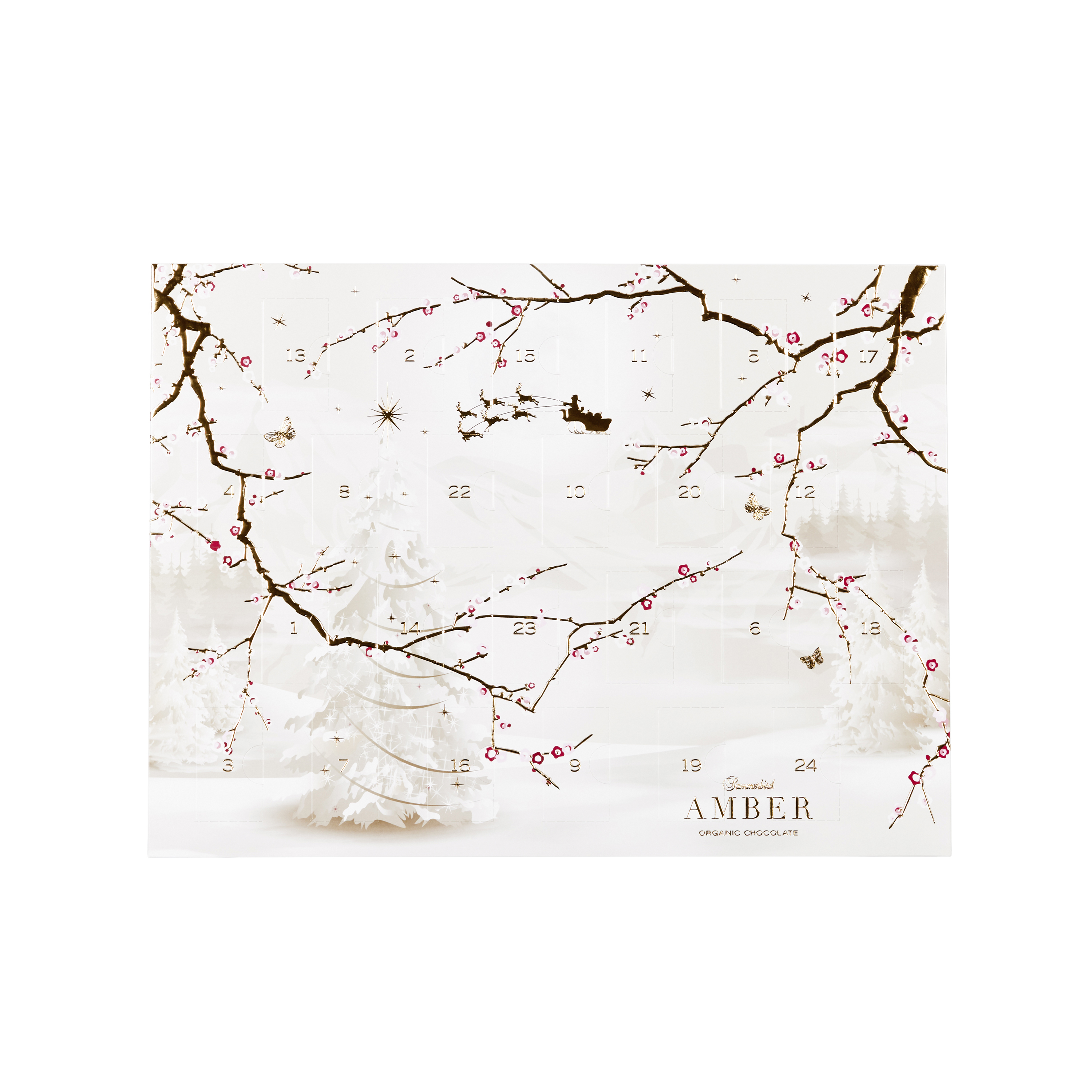 Summerbird - Amber - Økologisk Chokolade Julekalender - 249 g