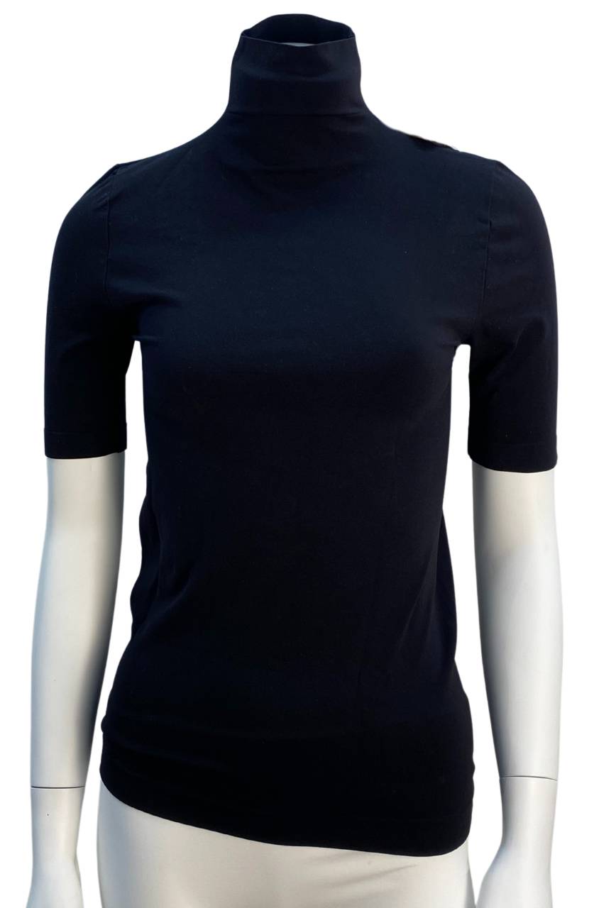 Tim og Simonsen - T-shirt med rullekrave - Sort S/M