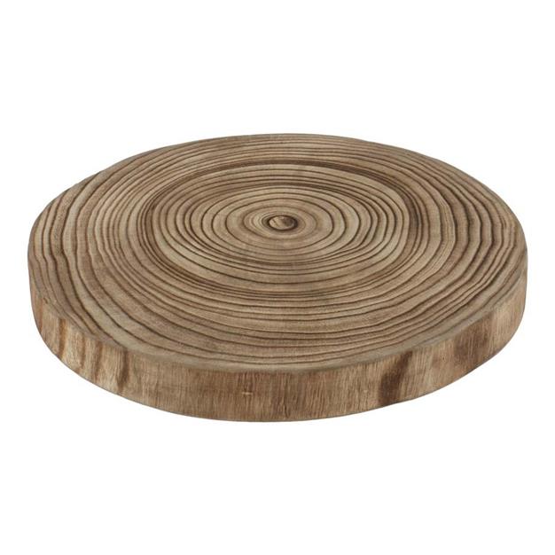Træ skive - Diameter 28 cm.