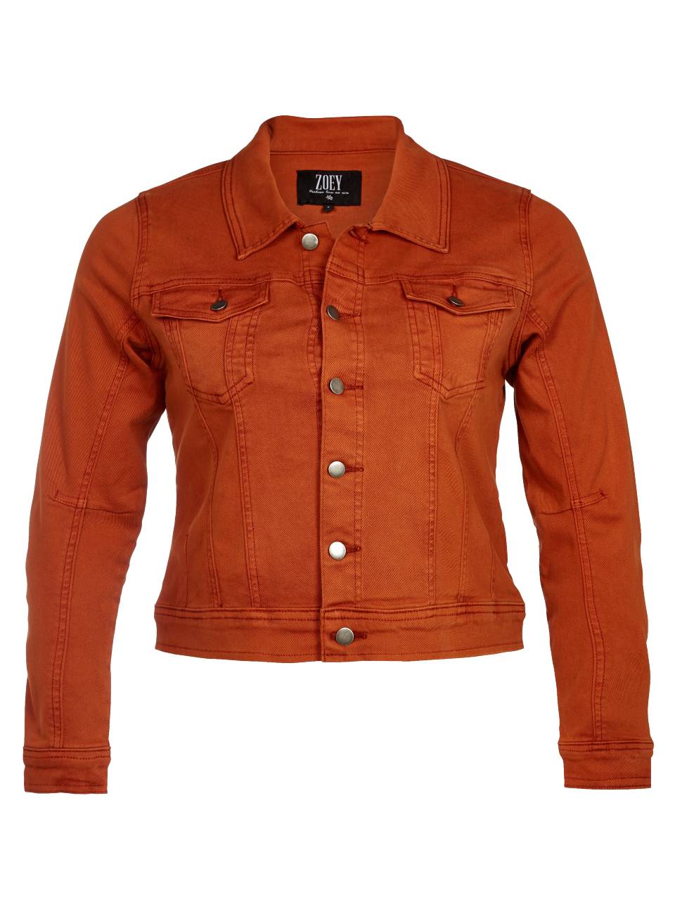Zoey - Cowboy jakke - Orange XS = STR. 38/40