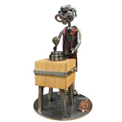 Metalfigur - Mandlig Butiksslagter 