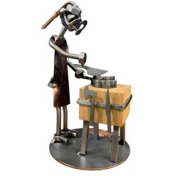 Metalfigur - Kvindelig Butiksslagter 