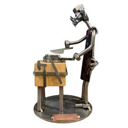 Metalfigur - Mandlig Butiksslagter 