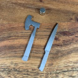 Metalfigur - Mandlig Butiksslagter 