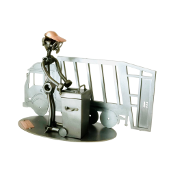 Metalfigur - Renovationsmedarbejder - Skraldemand