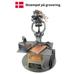 Metalfigur - Butiksassistent - salgsassistent - kvinde