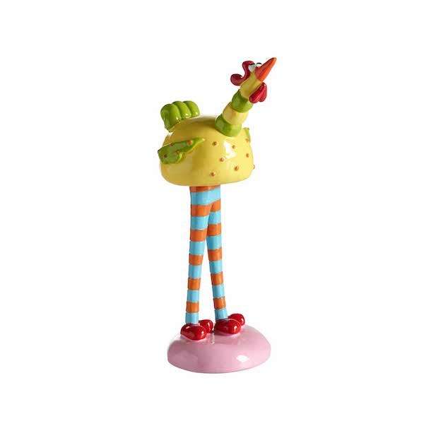 Nsgrnsgrden Gyllenkrok 17 cm - Hne Figur - Med Stribede Ben - Gul