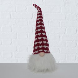 Nisse Kurt med rd hue med hjerter