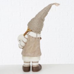 Figur - Vinterbrn med lys kugler