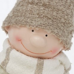 Figur - Vinterbrn med lys kugler