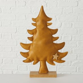 Figur - Trer I Kunst Lder og Mangotr - Lysebrun