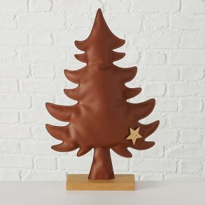 Figur - Tr i kunst lder og mangotr - Mrkebrun