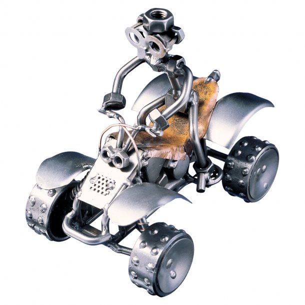 Metalfigur - Firehjulet crosser