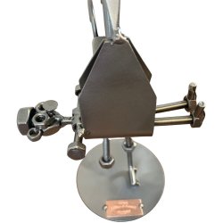 Metalfigur - Stork med baby