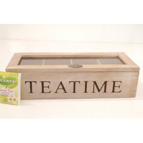 Te boks -  Teatime - Tr� - 27x11cm.