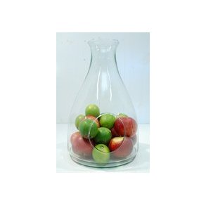 Glas flaske med plantehul -  36 cm.