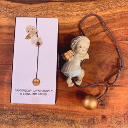 Nsgrnsgrden - Englefigur 7,5 x 45cm - Engle Ophng