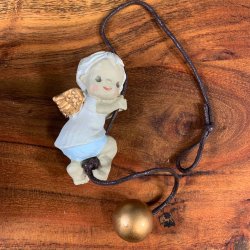 Nsgrnsgrden - Englefigur 7,5 x 45cm - Engle Ophng