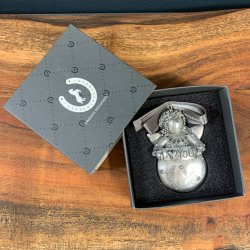 Nsgrnsgrden - Dekorations engel i slv - 7 cm