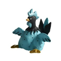 Nsgrnsgrden Pyntefigur - Hanen Roffe 7,5cm - Turkis