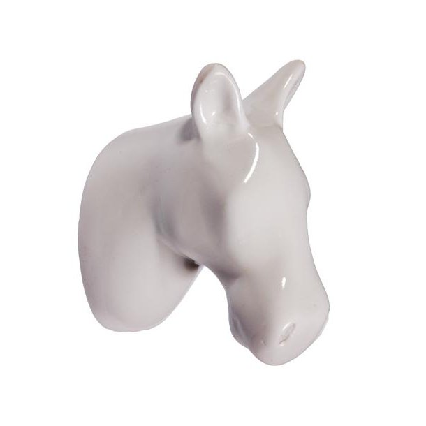 Horse knage - hvid - Hest