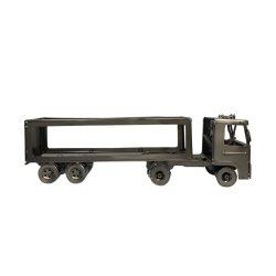 Metalfigur - Chauffr - Lastbil med anhnger