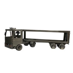 Metalfigur - Chauffr - Lastbil med anhnger