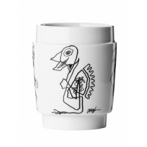 Termokop med kunst og tin d�se.