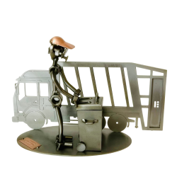Metalfigur - Renovationsmedarbejder - Skraldemand