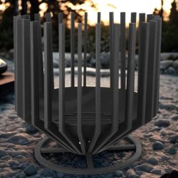 Bl fad - Sort metal bl fad D60 cm. 