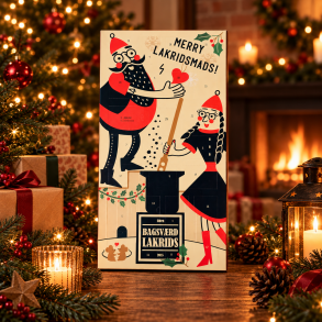 Delbar julekalender med lakrids fra Bagsv�rd