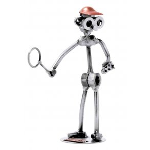 Metallfigur - Badmintonspelare - Man