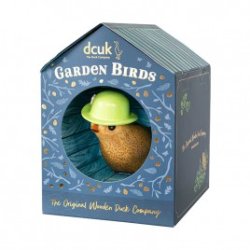 Dcuk - Tr fugl med grn sommer hat