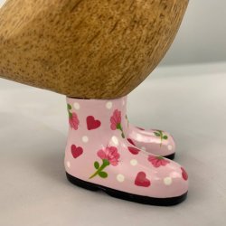 Naturf�rgad Dcuk tr�anka med rosa blomst�vlar