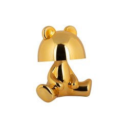 Bordlampe Bear LED med Bluetooth-h�jttaler � Guld
