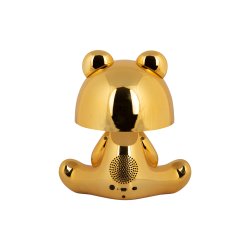 Bordlampe Bear LED med Bluetooth-h�jttaler � Guld