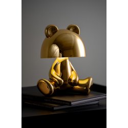 Bordlampe Bear LED med Bluetooth-h�jttaler � Guld