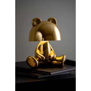 Bordlampe Bear LED med Bluetooth-h�jttaler � Guld