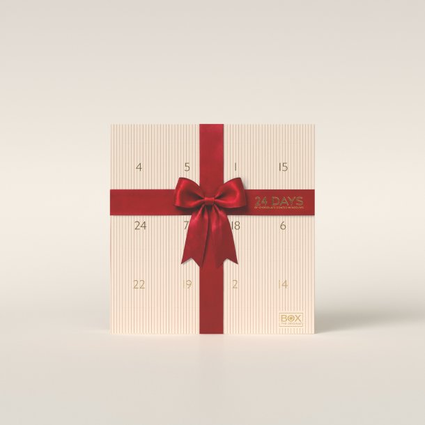Box The Original Julekalender 2026 med r�d sl�jfe