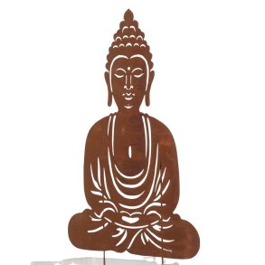 Buddha - Havespyd Buddha - Cortenstl