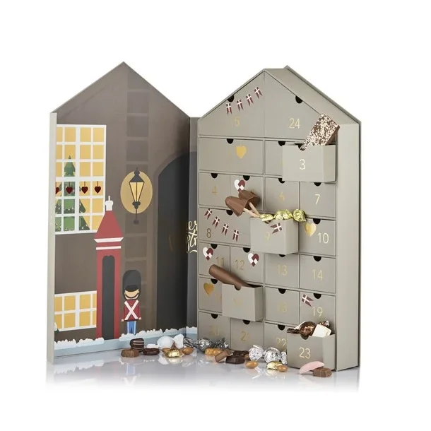 Cocoture Julekalender Hus - Med Luksus Chokolade - 765 g