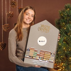 Cocoture Julekalender Hus - Med Luksus Chokolade - 765 g