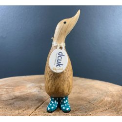 Dcuk - Dinky Duck - Prikkede Gummistvler - Petroleumsgrn