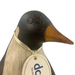 Dcuk - Tr Pingvin 17cm - Kejserpingvin Mor - Kigger Til Hjre