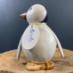 Dcuk - Tr� Pingvin 13CM - Kejserpingvin Unge - Kigger Til Venstre