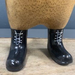 Dcuk - Tr Pingvin 22cm - Gummistvler - Sort - Kigger Ligeud 