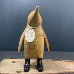 Dcuk - Tr Pingvin 22cm - Gummistvler - Sort - Kigger Ligeud 